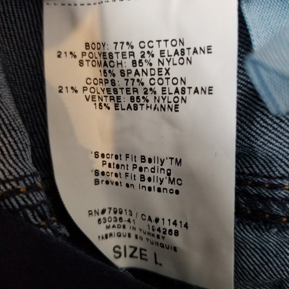 A Pea In The Pod X Mavi Secret Fit Belly Denim Jeans Pants WL L32 -new - Picture 8 of 15